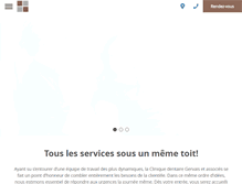 Tablet Screenshot of cliniquedentairegervais.com